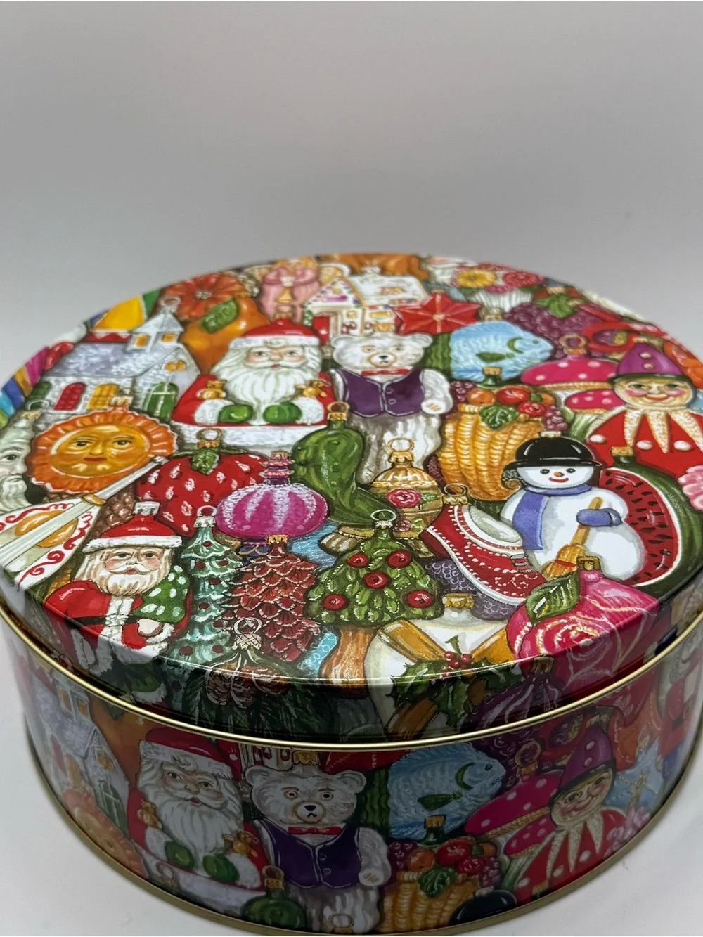 Holiday Keepsake Tin - Festive Multicolor